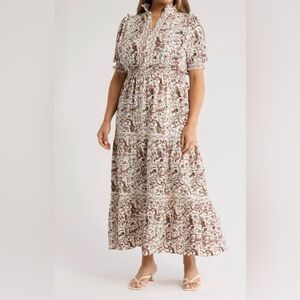 Max Studio Paisley Print Maxi Dress